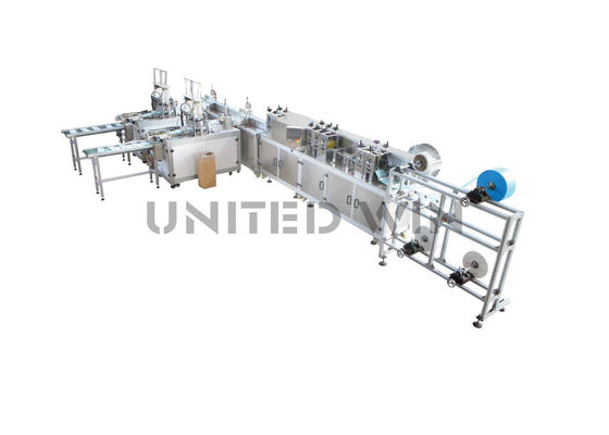 C Type 8210 4 Ply Face Mask Making Machinery Semi Automatic Mask Production Line